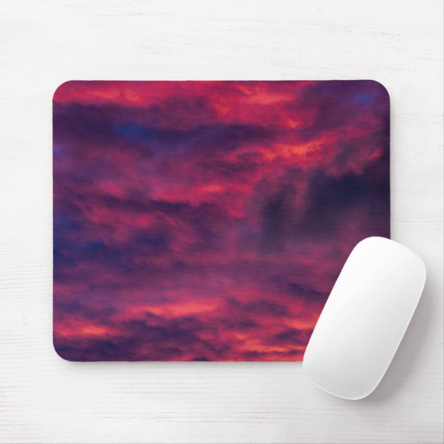 Mousepad vermelho de agosto (Com mouse)