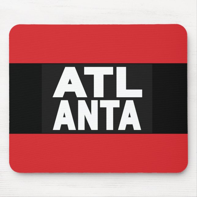 Mousepad Vermelho de Atlanta 2 (Frente)