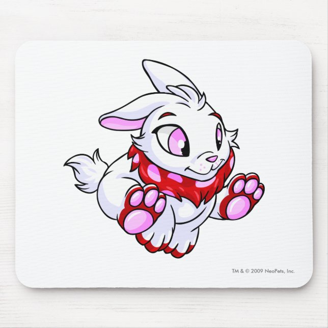 Mousepad Vermelho de Cybunny (Frente)