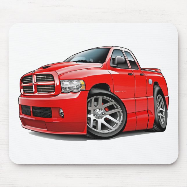 Mousepad Vermelho de Dualcab da ram de Dodge SRT10 (Frente)