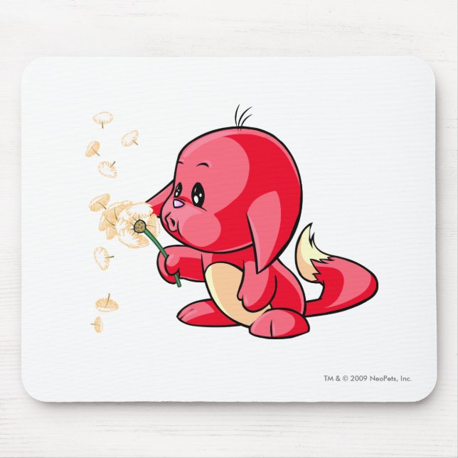 Mousepad Vermelho de Kacheek (Frente)