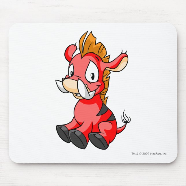 Mousepad Vermelho de Moehog (Frente)