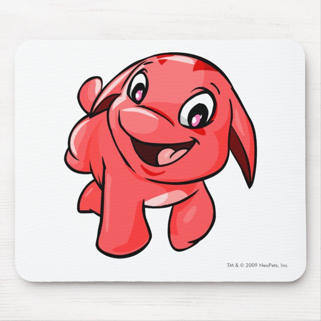 Mousepad Vermelho de Pooogle (Frente)