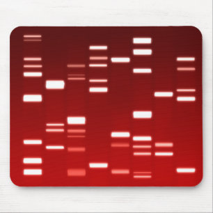 Mousepad Vermelho do código genético do ADN