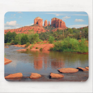 Mousepad vermelho do cruzamento da rocha