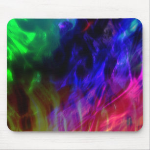 Mousepad Vermelho e azul escuro brilhantes submersos em ond