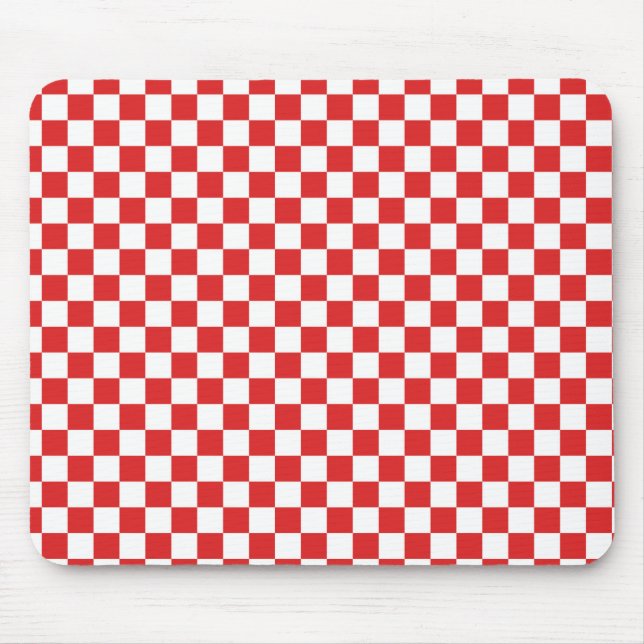 Mousepad Vermelho e Branco (Frente)