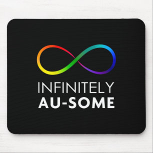 Mousepad Vermelho Em Vez De Autismo - Infinitamente Au-some