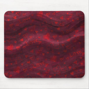 Mousepad Vermelho Escuro "Amor"