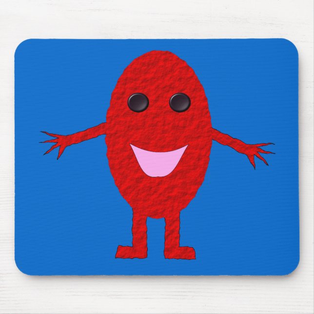 Mousepad Vermelho Feliz (Frente)