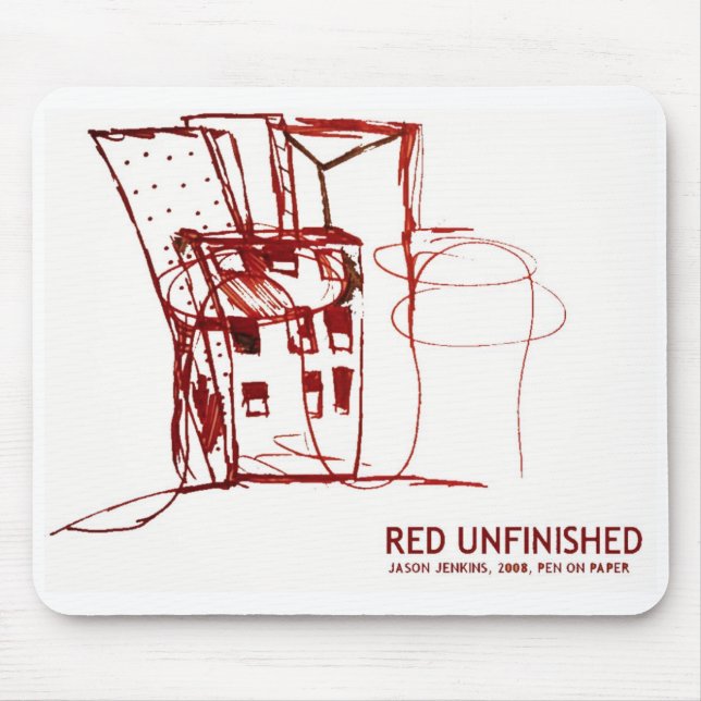 MOUSEPAD VERMELHO INACABADO (Frente)