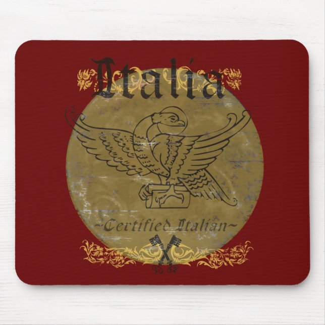 Mousepad Vermelho Italiano Certificado (Frente)