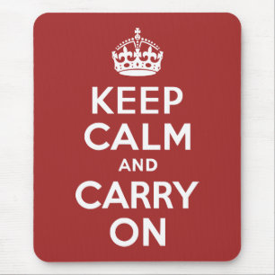 Mousepad Vermelho Marrom fica calmo e continua