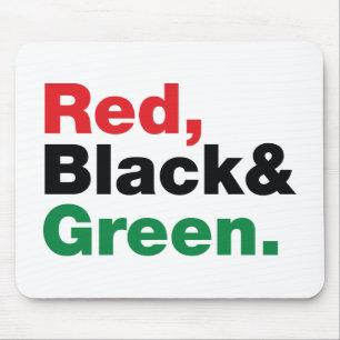 Mousepad Vermelho, Preto e Verde.