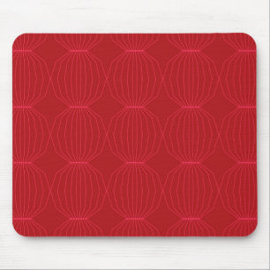 Mousepad Vermelho, rosa, legal, único, moda, arte decorativ
