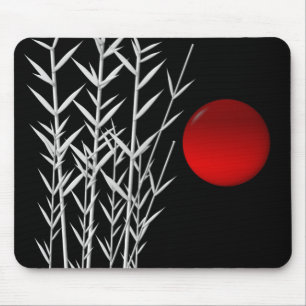 Mousepad Vermelho-sol preto branco
