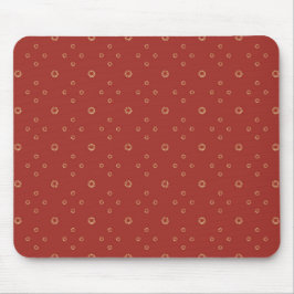 Mousepad Vermelho | Zinnia Dourada Sol