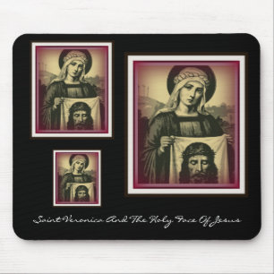 Mousepad Veronica do santo e a cara santamente de jesus