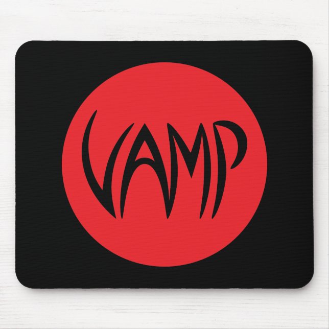 Mousepad Versão do Texto Vamp (Vermelho/Preto) (Frente)