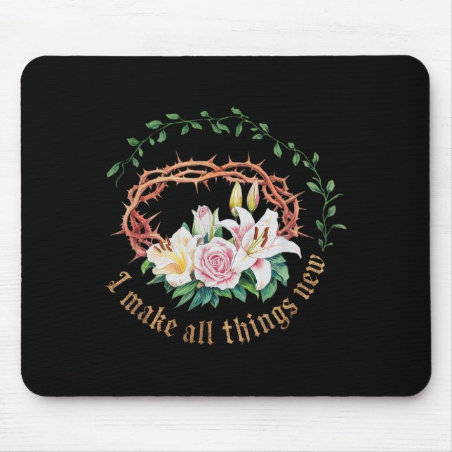 Mousepad Versículo Bíblico Fé Cristã Cristianismo Igreja Je (Frente)
