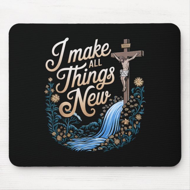 Mousepad Versículo Bíblico Fé Cristã Cristianismo Igreja Je (Frente)
