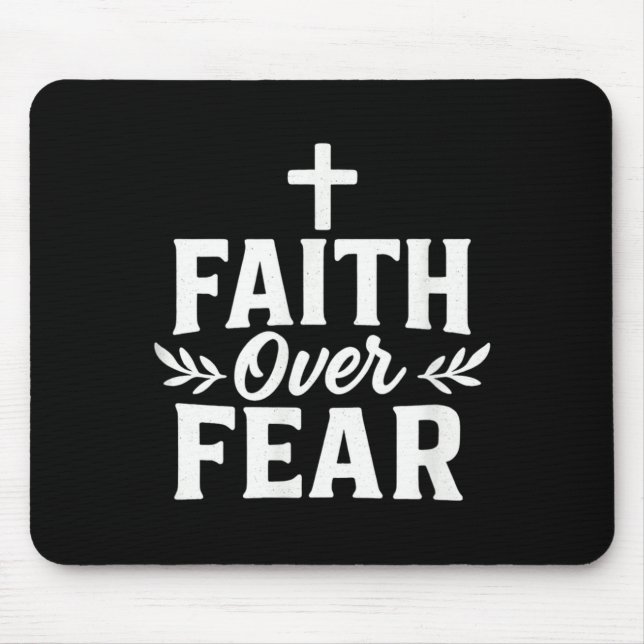 Mousepad Versículo Bíblico Motivacional Cristão Fé Sobre Me (Frente)