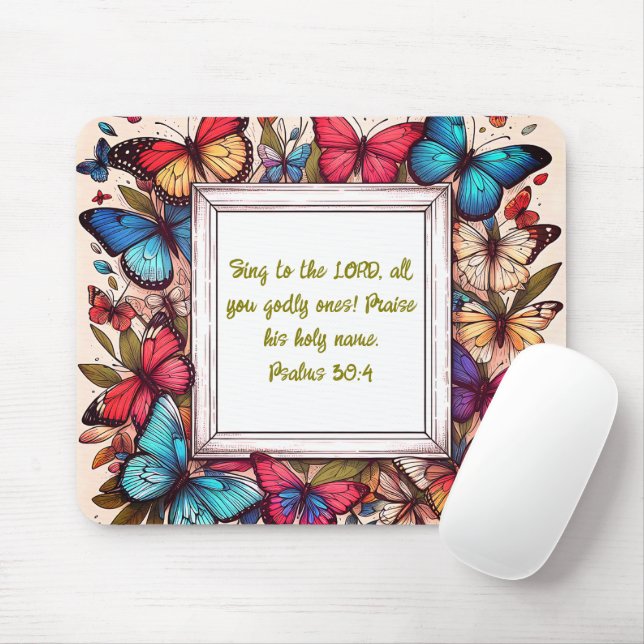 Mousepad Versículo da Bíblia  (Com mouse)