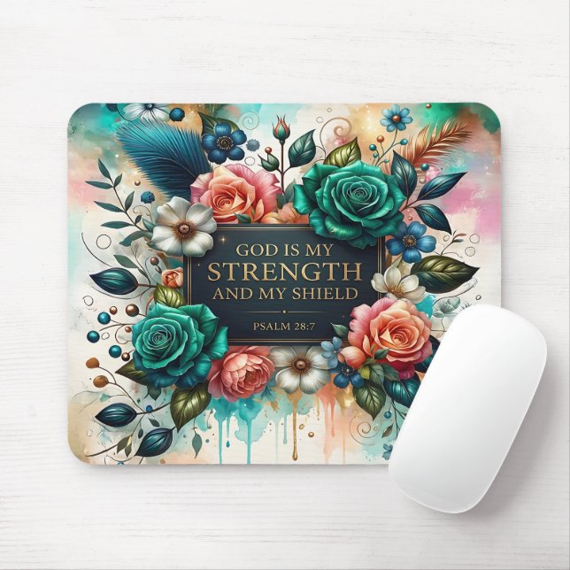 Mousepad Versículo da Bíblia Cristã (Com mouse)
