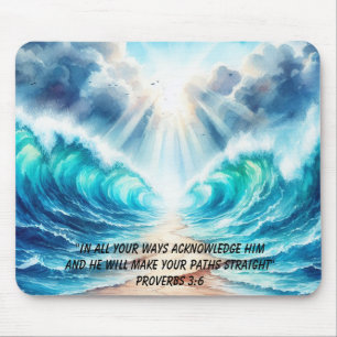 Mousepad Versículo da Separação do Mar Vermelho