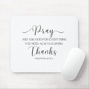 Mousepad Verso da bíblia na proteção do mouse