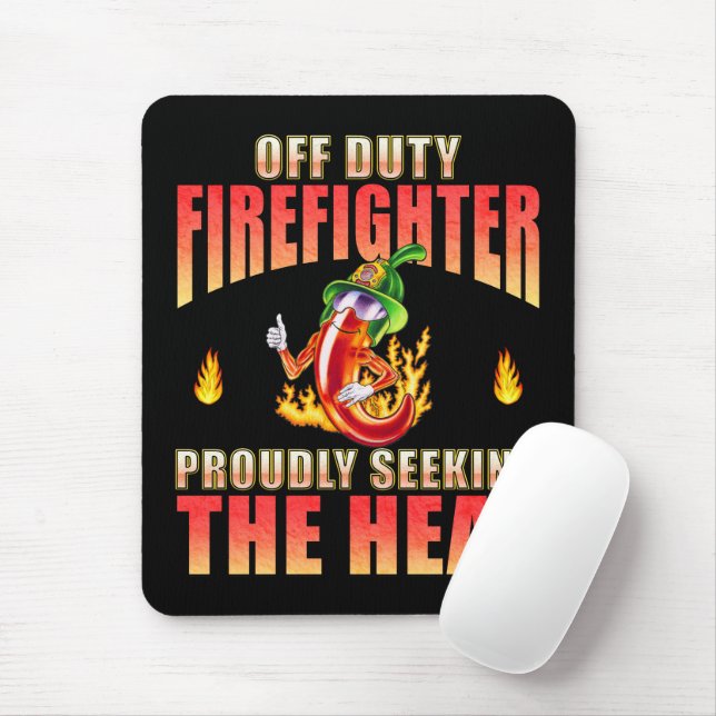 Mousepad Vertical Fiery Red Volunteer Firemoon (Com mouse)