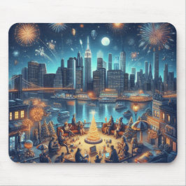 Mousepad Véspera de Ano Novo em Nova Iorque