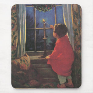 Mousepad Véspera de Natal Vintage por Jessie Willcox Smith