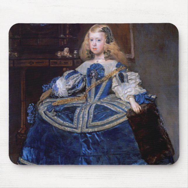 Mousepad Vestido Azul de Infanta Margarita Teresa Velazquez (Frente)