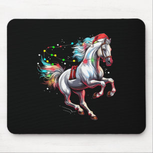 Mousepad Vestido de Natal do Cavalo do Papai Noel