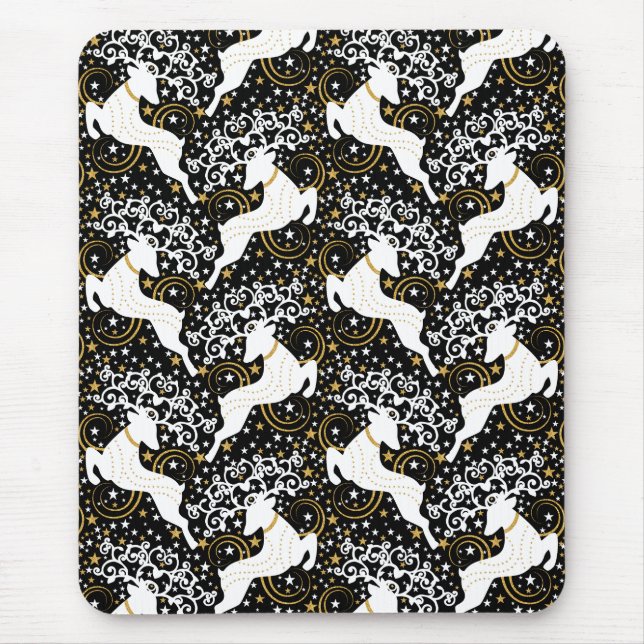 Mousepad Vestido Floral Ouro (Frente)