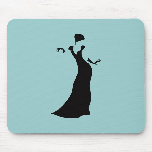 Mousepad Vestido Formal Negro (Frente)