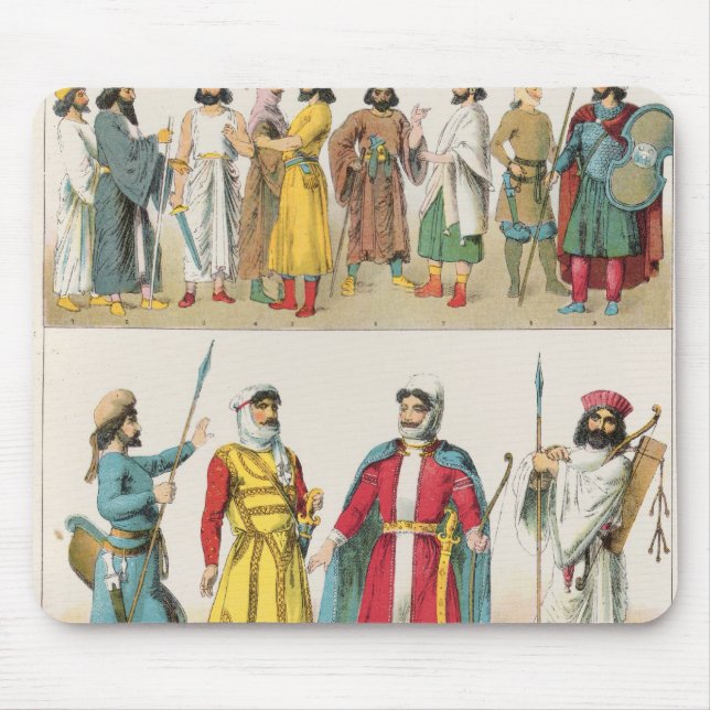 Mousepad Vestido persa, de "do der Voelker Trachten", 1864 (Frente)