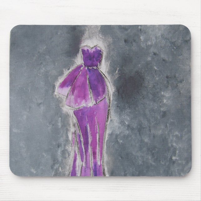 Mousepad Vestido roxo Mousemat (Frente)