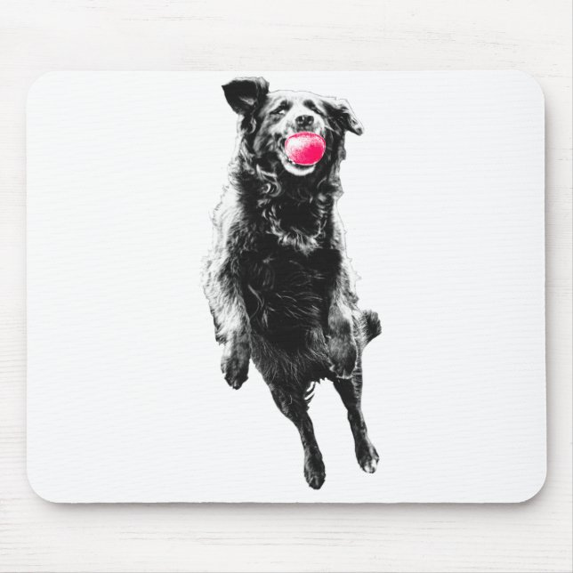 Mousepad Vestígio vermelho divertido (Frente)