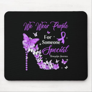Mousepad Vestimos Borboletas Roxas Fibromialgia Sensibiliza