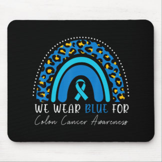 Mousepad Vestimos o Cancer Colorretal Azul Colorretal Leopa