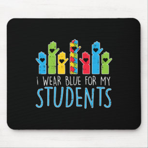 Mousepad Vestir Azul Para Os Meus Estudantes Professores De
