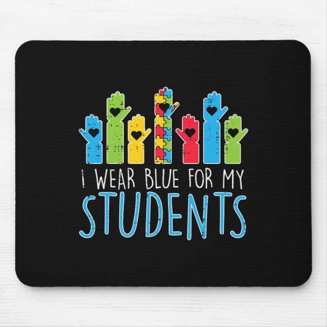 Mousepad Vestir Azul Para Os Meus Estudantes Professores De (Frente)