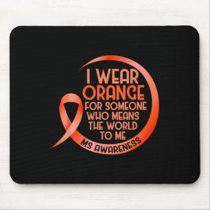 Mousepad Vestir Laranja Para Alguém Com Esclerose Múltipla