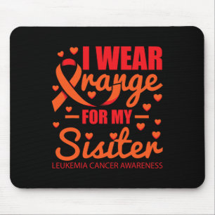 Mousepad Vestir Laranja Para Leucemia Irmã