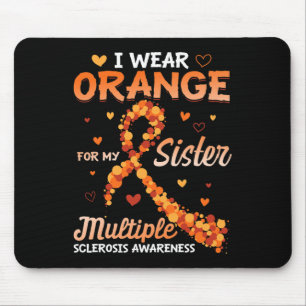 Mousepad Vestir Laranja Para Minha Irmã Com Sclerose Múltip