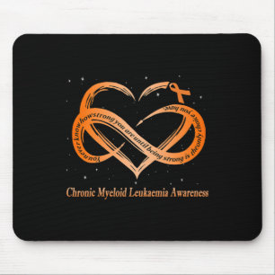 Mousepad Vestir Laranja Para O Guerreiro Da Leucemia Mieloi