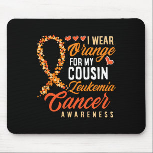 Mousepad Vestir Laranja Para O Meu Cancer De Leucemia Primo