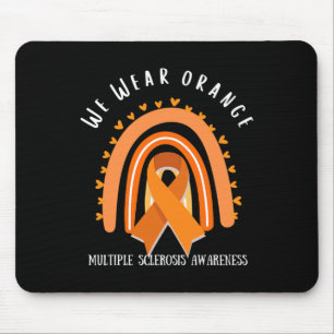 Mousepad Vestir Laranja Para Sensibilização Para A Escleros
